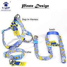 A+a Pets' Pirate Design Step In Harness - Blue