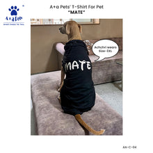 A+a Pets' Graphic Printed T-Shirt for Human 'Soul/Black' & Pets 'Mate/Red' - Combo