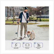 A+a Pets’ Hands Free Waist Tie-up Adjustable Leash - www.aplusapets.com