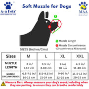 A+a Pets' Soft Muzzle for Dogs - Breathable Mesh with Velcro Opening - www.aplusapets.com