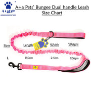 A+a Pets' Dual Handle Bungee Leash - Green - www.aplusapets.com