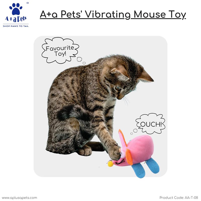 A+a Pets' Vibrating Soft Running Mouse Pet Toy for Interactive Play –  www.aplusapets.com