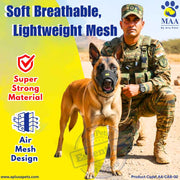 A+a Pets' Soft Muzzle for Dogs - Breathable Mesh with Velcro Opening - www.aplusapets.com