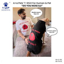 A+a Pets' Combo T-Shirts for Human & Pets | 100% Cotton - ILU Collection