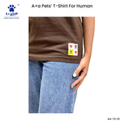 A+a Pets' Combo T-Shirts for Human & Pets | 100% Cotton - Soul Mate Collection - www.aplusapets.com