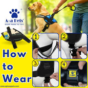 A+a Pets' No Pull Escape Proof Reflective Vest Harness for Dogs - www.aplusapets.com