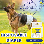 A+a Pets' Disposable Leak Proof Diapers For Male Dogs - Pack of 12 - www.aplusapets.com