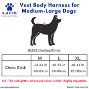 A+a Pets' No Pull Escape Proof Reflective Vest Harness for Dogs - www.aplusapets.com