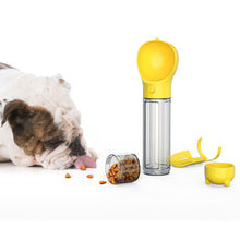 A+A Pets’ 4in1 Bottle for Pet With Water Food Poo Bags & Shovel - Yellow