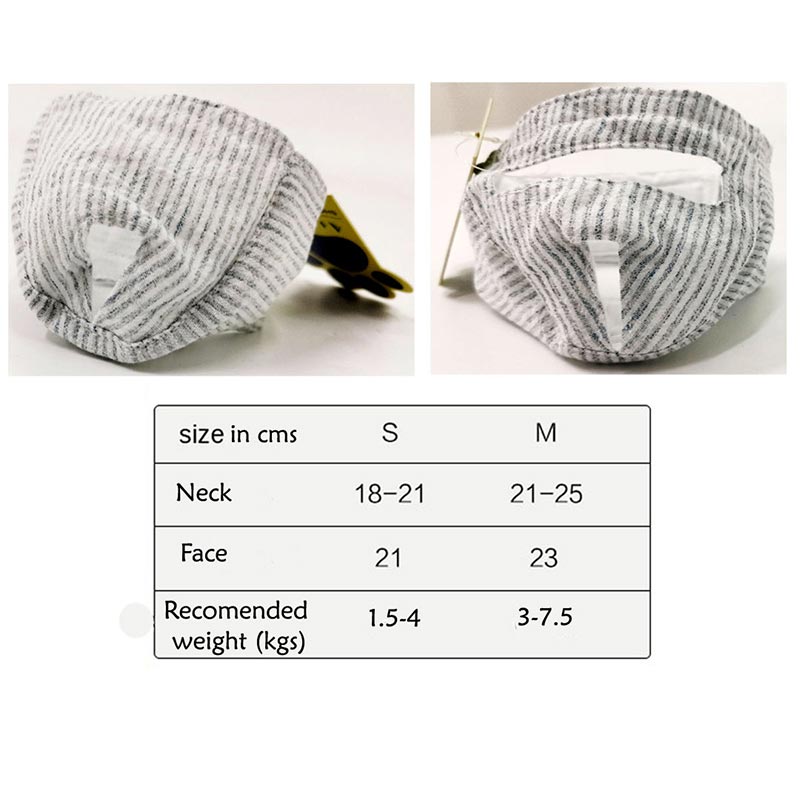 cat muzzle size chart