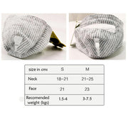 cat muzzle size chart