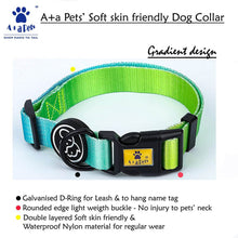 A+a Pets' Gradient Design Collar For Dogs & Cats- Green