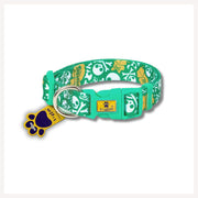 A+A Pets' Pirate Design Collar For Dogs and Cats - Green - www.aplusapets.com
