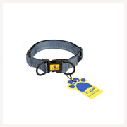 A+a Pets' Neoprene Padded Reflective Collar - Grey - www.aplusapets.com