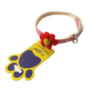 A+a Pets' Soft Handmade Collar for Cats - Flower Design - www.aplusapets.com