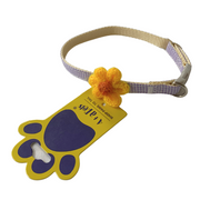 A+a Pets' Soft Handmade Collar for Cats - Flower Design - www.aplusapets.com