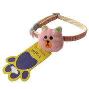 A+a Pets' Soft Handmade Collar for Cats - Bear Design - www.aplusapets.com