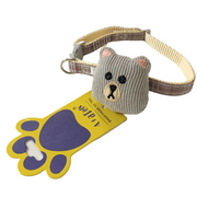 A+a Pets' Soft Handmade Collar for Cats - Bear Design - www.aplusapets.com