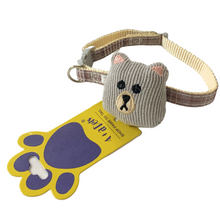 A+a Pets' Soft Handmade Collar for Cats - Bear Design