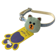 A+a Pets' Soft Handmade Collar for Cats - Bear Design - www.aplusapets.com