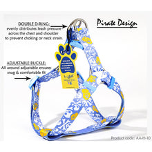 A+a Pets' Pirate Design Step In Harness - Blue - www.aplusapets.com