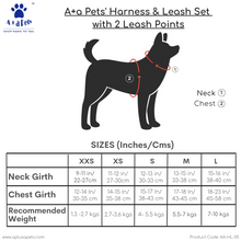 A+a Pets' Harness & Leash Set for Cats, Puppies, Small Dogs Reflective Strips - Pink Checks - www.aplusapets.com