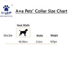 A+a Pets' Neoprene Padded Reflective Collar-Red