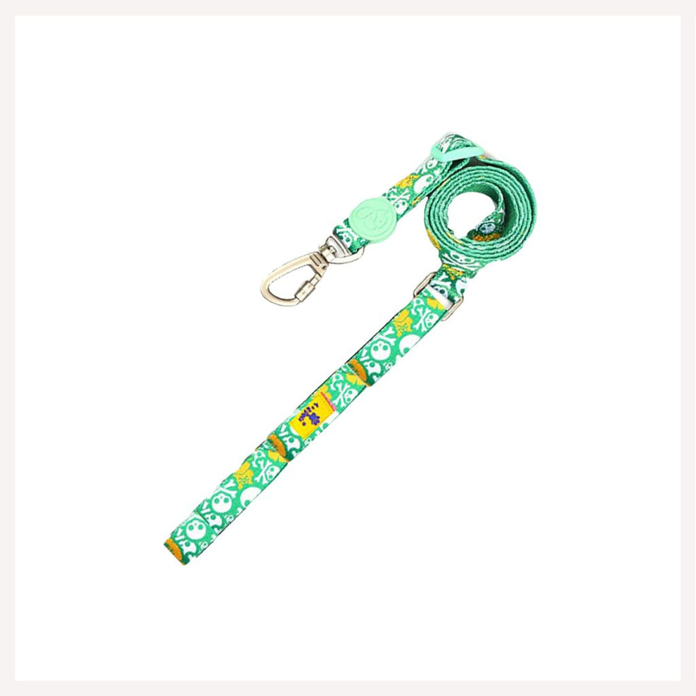 A+a Pets' Leash in Pirate Design - Green - www.aplusapets.com