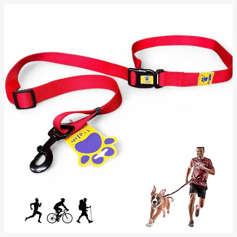 A+a Pets’ Hands Free Waist Tie-up Adjustable Leash - www.aplusapets.com