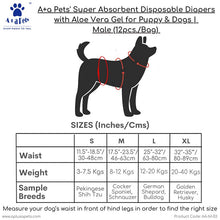 male dog disposable diaper size chart