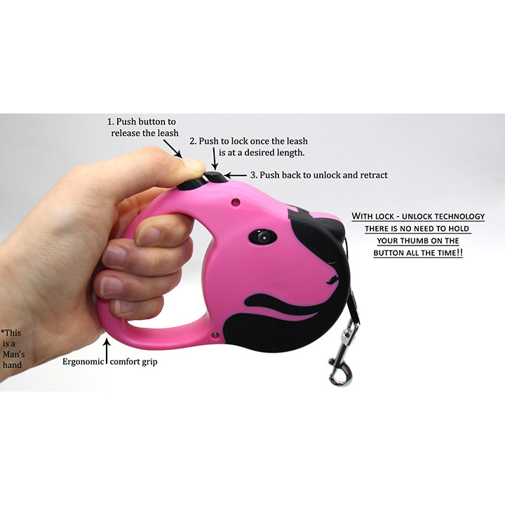 Cute retractable deals dog leash