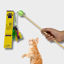 Cat wand toy Lime Green