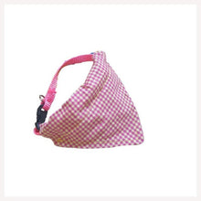 Pet-friendly Gingham Scarf Collar for Cats and Dogs