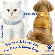 A+a Pets' Teddy Bear Harness & Leash Set for Cats & Small Dogs - www.aplusapets.com