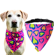 A+a Pets' 2in1 Scarf Collar Bandana for Dogs & Cats - Heart Collection - www.aplusapets.com