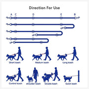 A+a Pets’ Multi-Function Cotton Leash - Pink Collection - www.aplusapets.com
