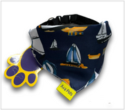 A+a Pets' 2in1 Scarf Collar Bandana for Dogs & Cats - Boat Collection - www.aplusapets.com