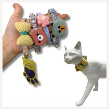 A+a Pets' Soft Handmade Everyday Adjustable Cat Collar (SET OF 4)