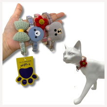 A+a Pets' Soft Handmade Everyday Adjustable Cat Collar-1(SET OF 4)