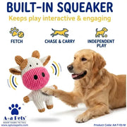 A+a Pets' Corduroy Plush Squeaky Cat & Dog Toy - www.aplusapets.com