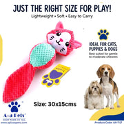 A+a Pets' Mimi the Kitty | Plush Squeaky Soft Toy for Cats, Dogs - www.aplusapets.com