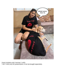 A+a Pets' Graphic Printed(ILU) T-Shirt Unisex | for Dog Cat Lovers | Casual Half Sleeve Round Neck T-Shirt | 100% Cotton - www.aplusapets.com