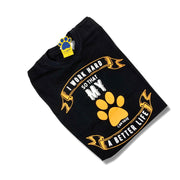 A+a Pets' Graphic Printed(WH) T-Shirt Unisex | for Dog Cat Lovers | Casual Half Sleeve Round Neck T-Shirt | 100% Cotton - www.aplusapets.com