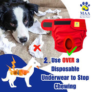 A+a Pets' Cotton Reusable Diaper for Female Dogs - www.aplusapets.com