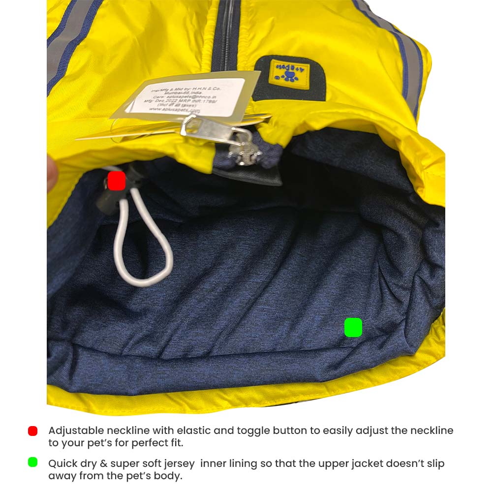 A+a Pets' Luxurious Rain & Wind' Protector Jacket for Dogs