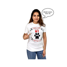 A+a Pets' Graphic Printed(WH) T-Shirt Unisex | for Dog Cat Lovers | Casual Half Sleeve Round Neck T-Shirt | 100% Cotton - www.aplusapets.com