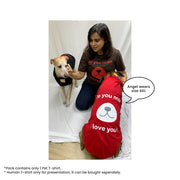 A+a Pets' Graphic Printed (Do You Nose ILU) T-Shirt for Dog, Puppy and Cat | Round Neck | Breathable Costumes | 100% Cotton - www.aplusapets.com