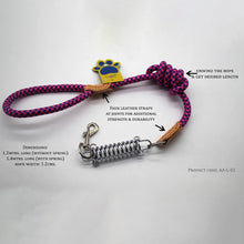 A+a Pets' shock absorbing heavy duty poly woven Leash - www.aplusapets.com