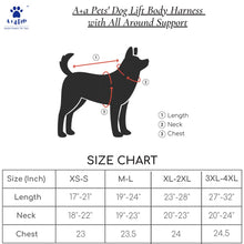 A+a Pets' Lift Full Body Support Harness for Dog with weak legs