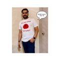 A person wearing a black unisex t-shirt with text and a graphic related to pets.